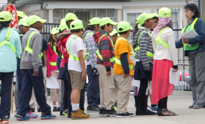 Group of safety patrollers